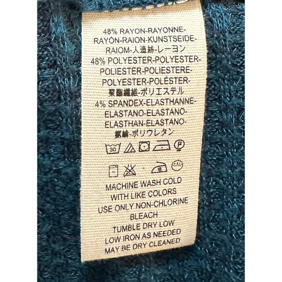 Free People We The Free Kitty Thermal Tunic Top Teal Deep Valley Size XS - Picture 14 of 14